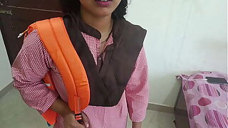 Alpana was fucking with boyfriend on college time and college uniform sex in clear Hindi audio she was sucking dick in mouth and painfull fucking