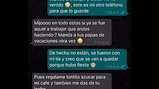 CON LA MAMA DE MI MEJOR Become on friendly OSCAR CUANDO SU PADRE SE VA