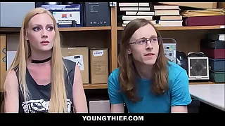 Skinny Shoplifter Fucked By Guardian In Front Be fitting of Her Old hat modern - Emma Starletto